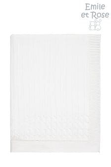 أبيض - بطانية منسوجة للبيبي من Emile Et Rose (C90451) | 244 د.إ