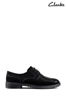 Clarks Black Pat Griffin Lane Shoes (C90473) | 185 zł