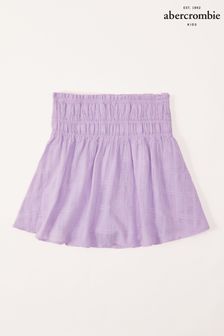 Abercrombie & Fitch Blue Embroidered Floral Skirt (C90481) | $66