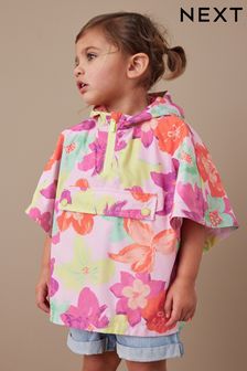 Multi Floral Shower Resistant Overhead Printed Pack Away Poncho Cagoule (3mths-7yrs) (C90590) | €11 - €13