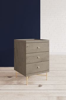 Swoon Grey Halle Bedside Table (C90679) | €365