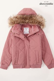 Abercrombie & Fitch Faux Fur Padded Coat (C90959) | HK$812