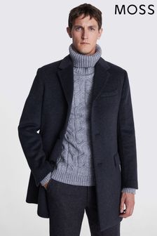 Moss Bros Grey Double Face Epsom Overcoat (C91036) | HK$2,438