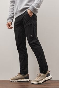 Black Slim Stretch Cargo Trousers (C91161) | kr443