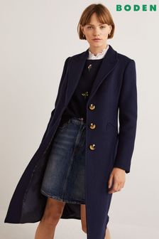 Boden Blue Wool Blend Fitted Coat (C91227) | 322 €