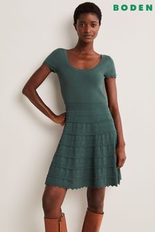 Boden Green Detail Knitted Mini Dress (C91466) | AED673