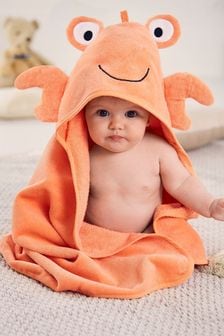 JoJo Maman Bébé Crab Character Hooded Towel (C91561) | kr253