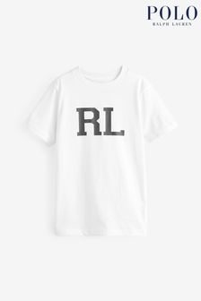Белая футболка для мальчиков с логотипом Polo Ralph Lauren (C91687) | €29 - €32