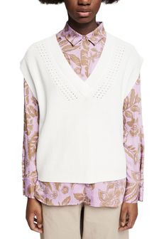 Esprit White Fashion Sweater (C91950) | ₪ 233
