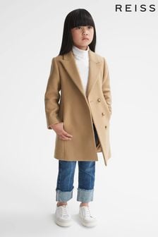 Reiss Camel Harlow Junior Mid Length Coat (C92039) | €140