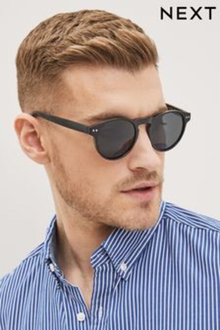 Čierna - Round Polarised Sunglasses (C92074) | €14