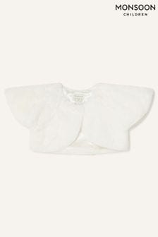 Monsoon Natural Baby Faux-Fur Shrug (C92280) | TRY 814 - TRY 869
