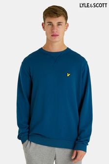 Lyle & Scott Blue Washed Crewneck Sweatshirt (C92329) | 107 €