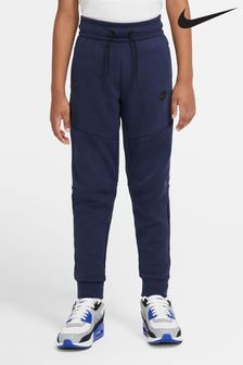 Granatowy - Spodnie do biegania z polaru Nike Tech (C92413) | 440 zł