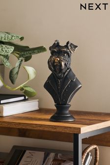 Black/Gold Wilson the Schnauzer Ornament