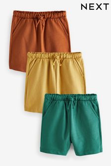 Groen/geel/rood - Set van 3 jersey shorts (3 mnd-7 jr) (C92794) | €15 - €25