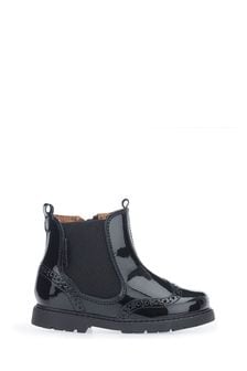Start Rite Chelsea Black Patent Leather Black Zip Up Boots (C92888) | €63