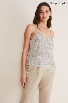 Phase Eight Natural Ivy Sequin Camisole Top (C92914) | 53 €
