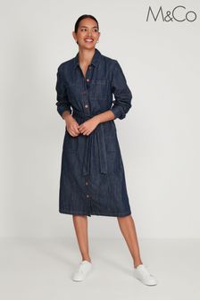 M&Co Blue Denim Shirt Dress (C92920) | 59 €
