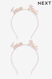 Rose Gold Tone Rose Gold Tone Team Bride To Be Hen Do Headband 2 Pack (C93047) | €6
