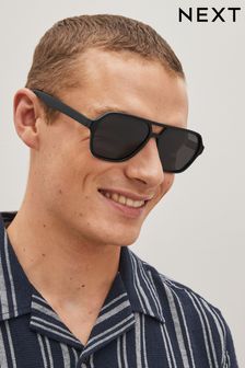 Черный - Солнцезащитные очки с поляризованными стеклами-пилотами (C93226) | €15