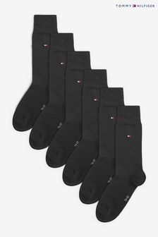 Tommy Hilfiger Black Mens Socks 6 Pack (C93229) | CA$106