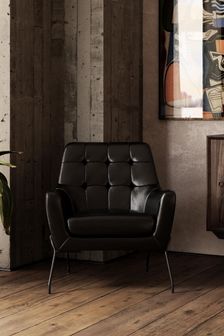 Dorel Home Black Europe Brayden Faux Leather Accent Chair