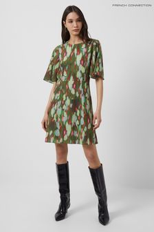 French Connection Green Innes Verona Short Sleeve Dress (C93675) | €44