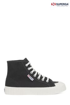 Черные кроссовки с полосками Superga 2696 (C93764) | €86