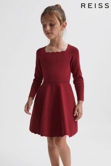 Reiss Berry Marnie Junior Square Neck Knitted Dress (C93905) | €95