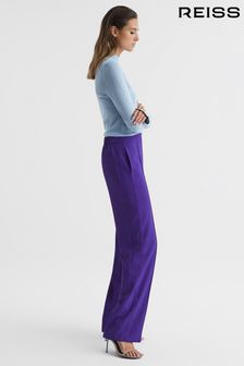 Reiss Purple Aleah Pull On Trousers (C94124) | $312