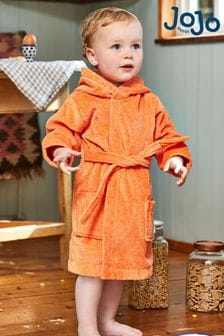 JoJo Maman Bébé Orange Fox Cotton Dressing Gown (C94170) | DKK234