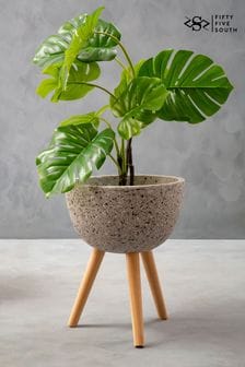 Fifty Five South Grey Darnell Speckled Planter (C94258) | 548 SAR