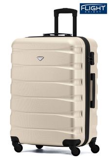 Flight Knight Cream/Black Medium Hardcase Lightweight Check In Suitcase With 4 Wheels (C94536) | $142