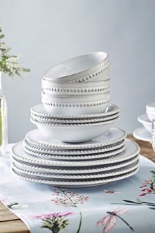 MM Living White Bobble Dinner Plate (C94595) | €16