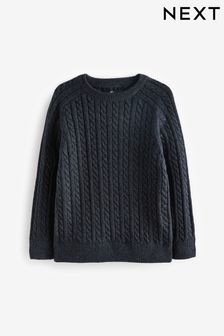 Cable Knit Crew Jumper (3-16yrs)