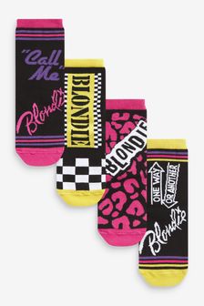 Black/Pink Blondie Ankle Socks 4 Pack (C94762) | €15.50