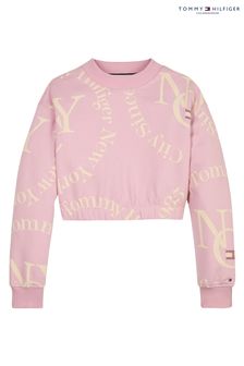 Tommy Hilfiger Pink Cropped Timless Sweatshirt (C94799) | €27 - €34