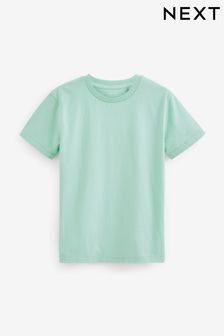 Verde menta - Camiseta de manga corta de algodón (3 a 16 años) (94856) | 5 € - 9 €