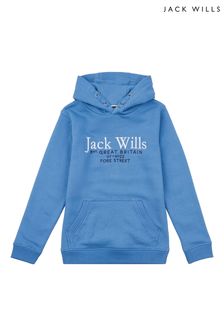 Jack Wills Kapuzensweatshirt mit Schriftzug, Blau (C94919) | CHF 65 - CHF 88
