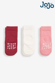 JoJo Maman Bébé Berry Girls' 3-Pack Extra Thick Socks (C95197) | ₪ 44