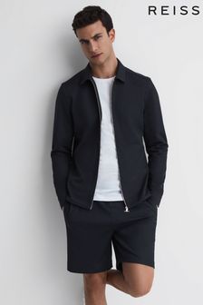 Reiss Navy Lance Slim Fit Long Sleeve Zip Through Jacket (C95320) | €134