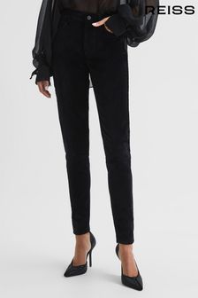 Reiss Lux Samtige Skinny-Jeans mit mittelhohem Bund (C95659) | 191 €