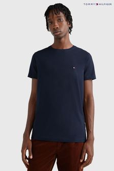 藍色 - Tommy Hilfiger核心彈力修身剪裁圓領T恤 (C96113) | NT$1,870