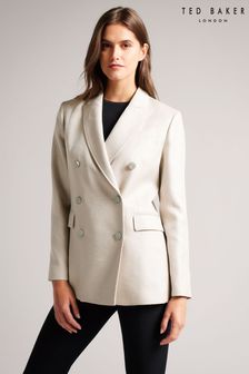 Ted Baker Pink Pyxie Peak Lapel Double Breasted Blazer (C96200) | 226 €
