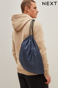 Navy Blue Drawstring Gym Bag (C96932) | kr130