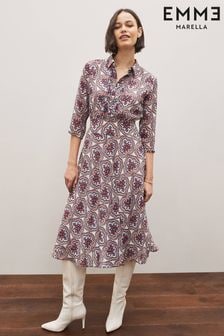 Večbarvna srednje dolga obleka A-kroja Emme Marella Scoppio (C97114) | €105