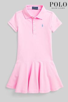 Rosa - Polo Ralph Lauren Polo-Kleid mit Logo und Schösschen (C97149) | CHF 122 - CHF 138