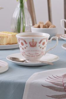 Victoria Eggs Pink Platinum Jubilee Cup And Saucer (C97204) | $77