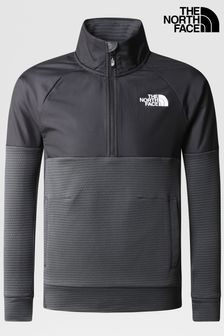 Grau - The North Face Jungen Slacker Sweatshirt mit 1/4-Reissverschluss (C97343) | 37 €